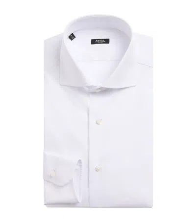 Barba Napoli Stretch-cotton Poplin Slim Shirt In White