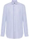 Barba Napoli Barba Camicia Di Cotone A Righe In Blue