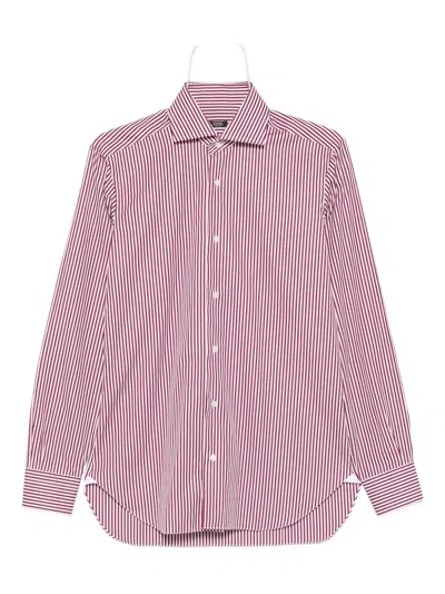 Barba Napoli Striped Cotton Shirt In Multi