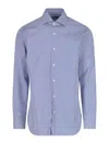 Barba Napoli Barba Striped Shirt In Blue