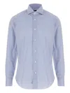 Barba Napoli Striped Shirt In Blue