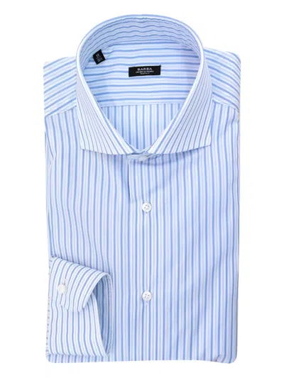 Barba Napoli Striped Shirt In Blue