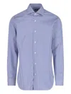 Barba Napoli Striped Shirt In Blue