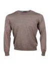 Barba Napoli Merino Wool Sweater In Brown