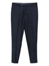 Barba Napoli Tailored Black Wool Chinos In Black