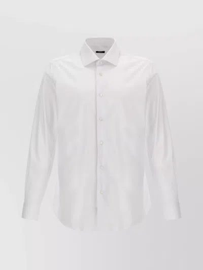 BARBA NAPOLI TAILORED COTTON SHIRT BUTTONED CUFFS