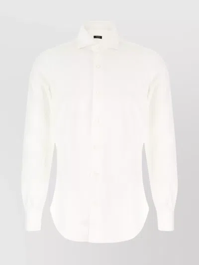BARBA NAPOLI TAILORED COTTON SHIRT WITH LONG SLEEVES