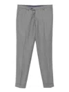 Barba Napoli Tailored Grey Wool Chinos In Gray