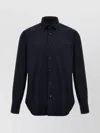 Barba Napoli Tailored Shirt With Long Cuffed Sleeves In Black