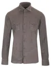 Barba Napoli Long-sleeved Shirt In Gray