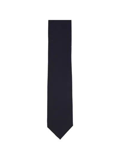 Barba Napoli Textured Tie In Blue