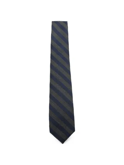 Barba Napoli Diagonal-stripe Tie In Multi