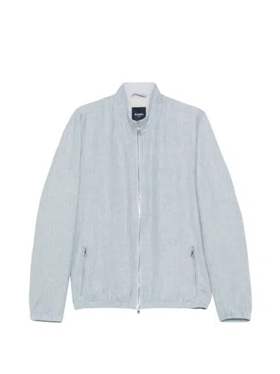Barba Napoli Timber Jacket In Blue