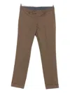 Barba Napoli Turn-up Trousers In Brown