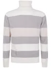 Barba Napoli Barba Turtle Neck Orizontal Stripes Sweater Clothing In Multi