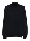 Barba Napoli Turtleneck Wool Sweater In Black