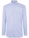 Barba Napoli Button-down Cotton Shirt In Blue