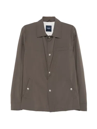 Barba Napoli Tyler Buttoned Jacket In Brown