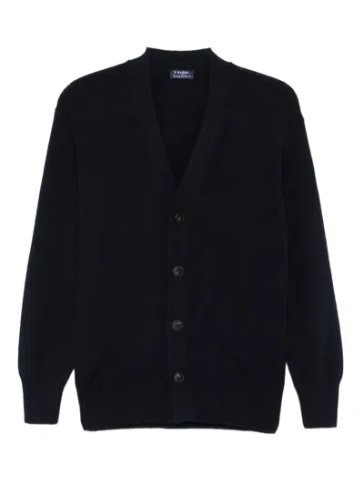 BARBA NAPOLI VIRGIN-WOOL CARDIGAN