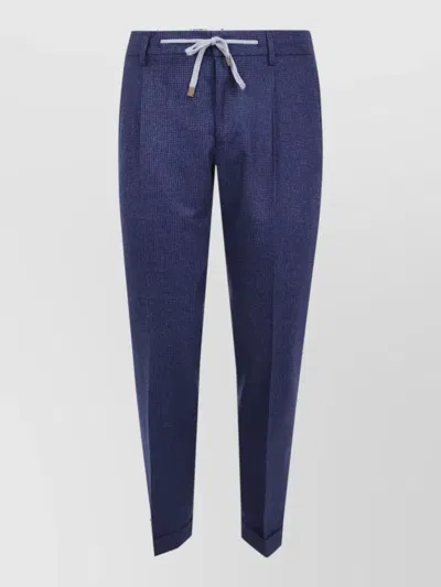 Barba Napoli Virgin Wool Tailored Shorts In Blue