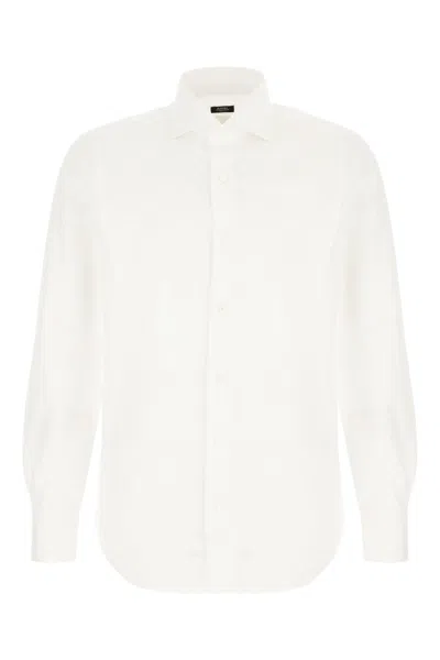 Barba Napoli White Cotton Shirt
