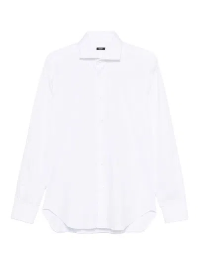Barba Napoli White Cotton Shirt Barba