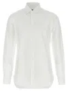 Barba Napoli Honeycomb-pattern Cotton Shirt In White