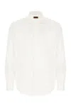 Barba Napoli White Poplin Shirt In White