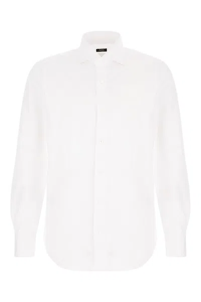 Barba Napoli White Poplin Shirt