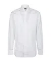 Barba Napoli Long Sleeve Neck Shirt In White