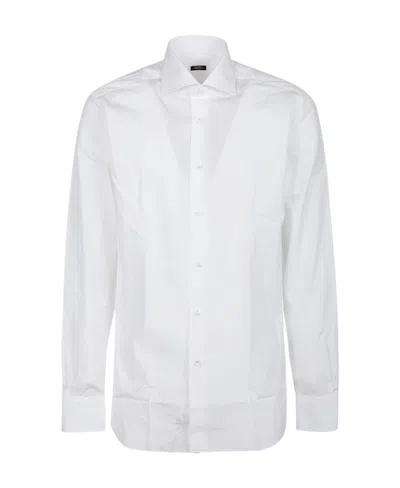 BARBA NAPOLI WIDE-NECKED SHIRT