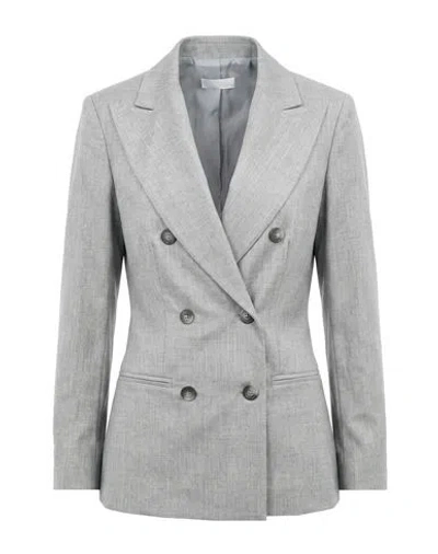 Barba Napoli Woman Blazer Grey Size 6 Virgin Wool