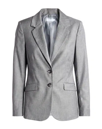 Barba Napoli Woman Blazer Grey Size 6 Virgin Wool