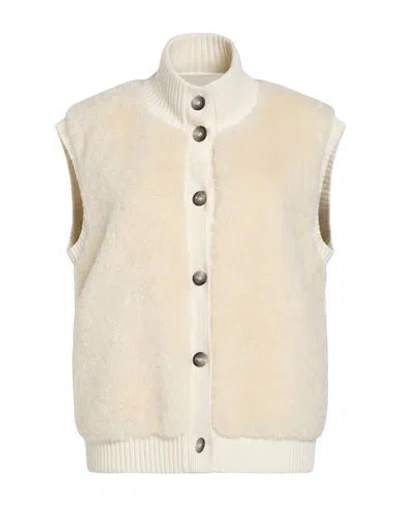Barba Napoli Woman Cardigan Cream Size 6 Virgin Wool, Viscose, Cashmere In White