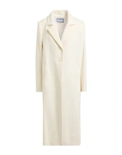Barba Napoli Woman Coat Cream Size 8 Virgin Wool In Neutral