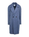 Barba Napoli Woman Coat Light Blue Size 8 Virgin Wool, Merino Wool, Cashmere, Nylon In Blue