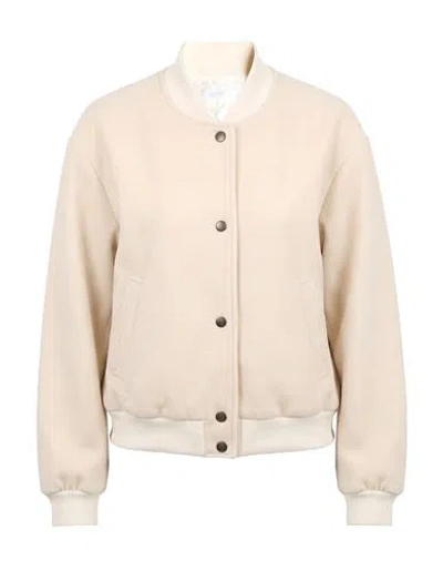 Barba Napoli Woman Jacket Beige Size 10 Virgin Wool, Cashmere