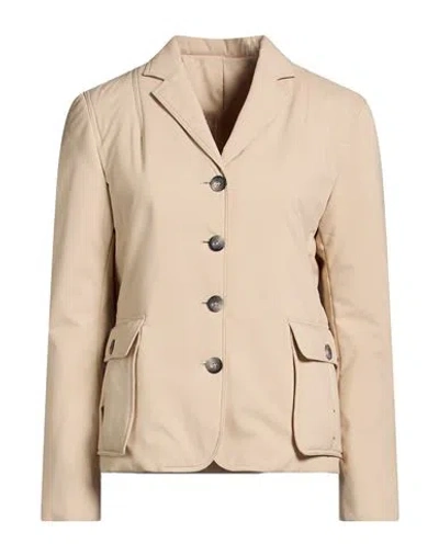 Barba Napoli Woman Jacket Beige Size 6 Polyester, Polyurethane
