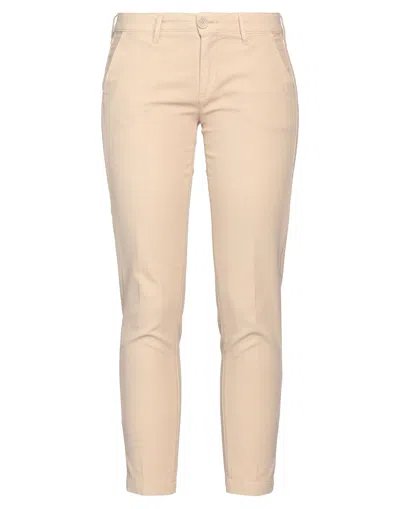 Barba Napoli Woman Pants Beige Size 32 Cotton, Elastane In Neutral