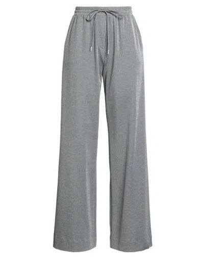 Barba Napoli Woman Pants Grey Size 2 Cotton, Metallic Fiber In Gray