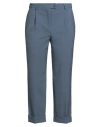 Barba Napoli Woman Pants Slate Blue Size 8 Virgin Wool, Elastane