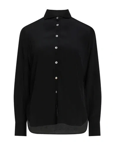 Barba Napoli Woman Shirt Black Size 10 Silk