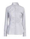 Barba Napoli Woman Shirt Grey Size 8 Cotton In Grey