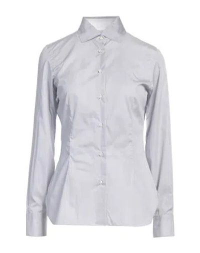 Barba Napoli Woman Shirt Grey Size 8 Cotton