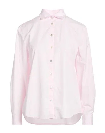 Barba Napoli Woman Shirt Light Pink Size 8 Cotton