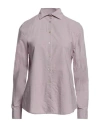 Barba Napoli Woman Shirt Mauve Size 8 Cotton
