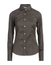 Barba Napoli Woman Shirt Military Green Size 4 Cotton, Polyamide, Elastane