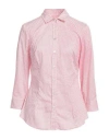 Barba Napoli Woman Shirt Red Size 10 Cotton, Polyamide, Elastane In Red