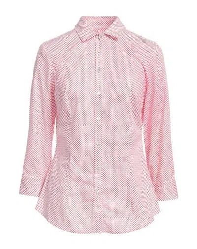 Barba Napoli Woman Shirt Red Size 10 Cotton, Polyamide, Elastane