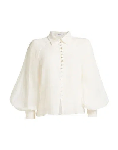 Barba Napoli Woman Shirt White Size 10 Ramie